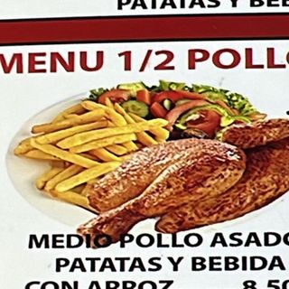 Menú ½ Pollo 