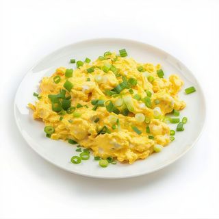 Revuelto De Espárragos Trigueros Y Gambas