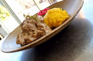 Ficatei de pui haiducesti cu mamaliguta