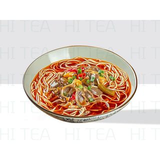 Spicy Chicken Giblets Noodles Soup