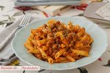 Pasta Con Salsa Bolognesa Y Nata