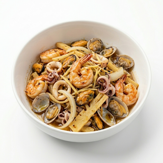 Fructe de mare pe plita
