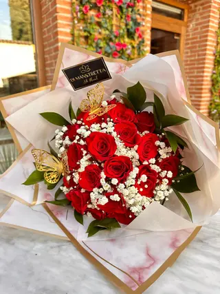 Bouquet Bouchon de 25 Rosas