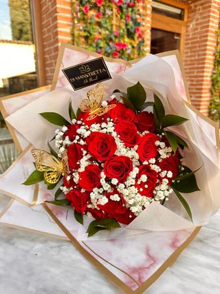Bouquet Bouchon de 25 Rosas