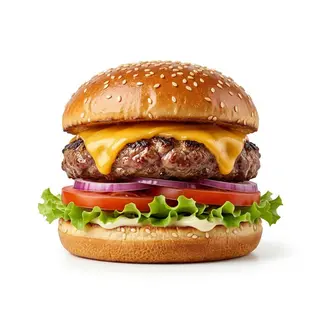 Hamburguesa Con Queso