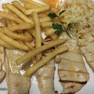 Bifinhos de peru grelhado