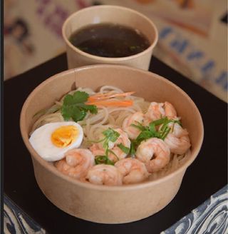 Ramen de langostinos