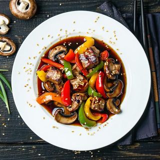 Wieprzowina smażona w sezamie