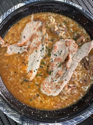 Arroz  Carrillada y Solomillo