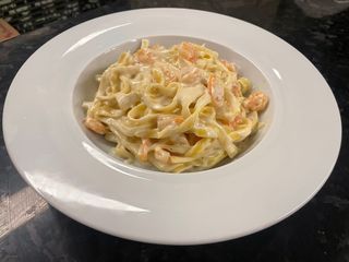 Tagliatelle creveţi