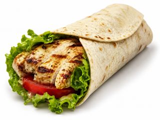 Grill chicken wrap