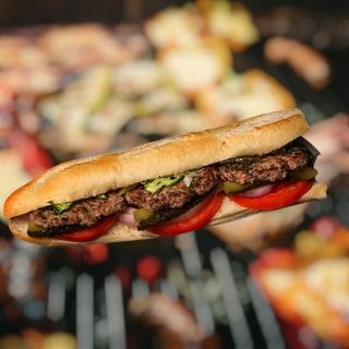 Bocadillo de carne picada