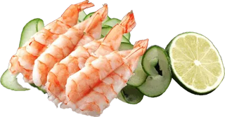 Sashimi creveti 