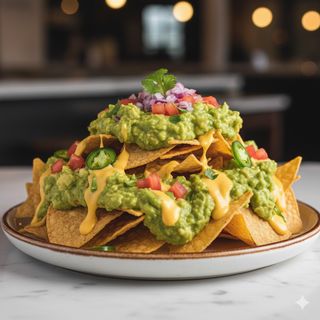 Nachos guacamole veg