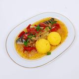 Saramura de pastrav cu mamaliguta