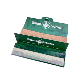 Bletki Zielone Konopne Bibułki Sensi Hemp