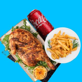 Plato Combinado De Medio Pollo