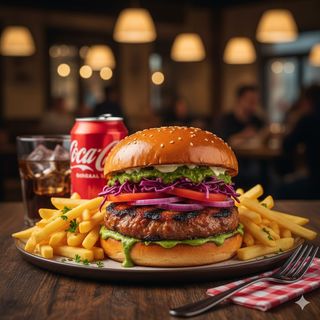 Menú hamburguesa Karibean