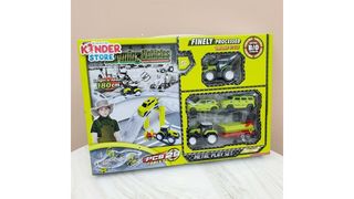 Строительный паркинг в комплекте 4 машинки