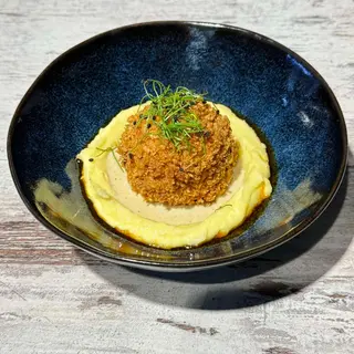 Куряча котлета з креветкою та картопляним пюре (250 гр)