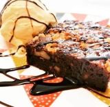Brownie Con Nata Y Helado