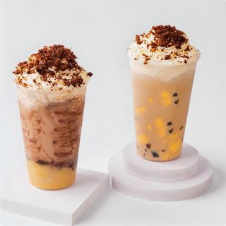 Té Con Leche Y Pudding Con Mochi (700 Ml.)