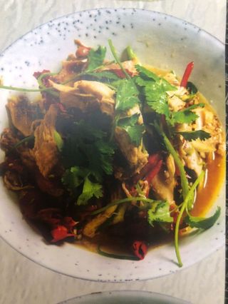 Острый куриный салат