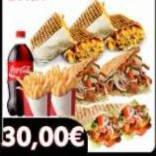 Menú 2 durum con 2 tacos y 2 pitas