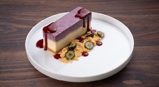 Чизкейк з чорницею та лимоном