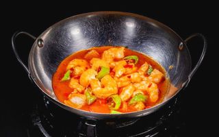 084 Gamberi con cavolfiore piccante