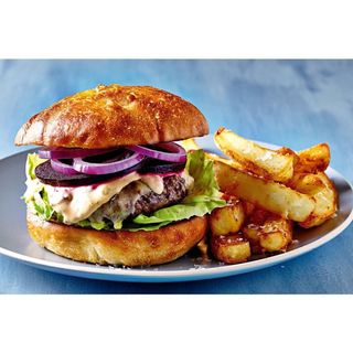 Chicken Burger and Chips