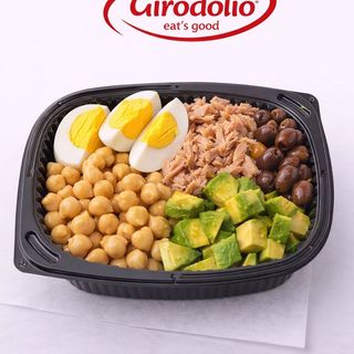 Protein Box: Ceci-Tonno-Uovo sodo-Avocado-Olive Taggiasche