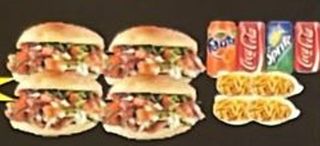4 Pita + Patata + 1L Cola