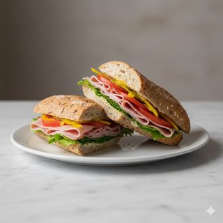 Bocadillo v de jamón York