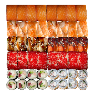 Суші-бокс Для коханих 1,3кг (48шт/1291г)