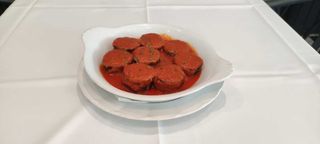 Morcilla Con Tomate Casero