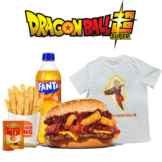 Menu Western Xxl Super Saiyan Grande Com T-Shirt