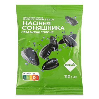 Насіння соняшника «Премія» смажене солоне (110г)