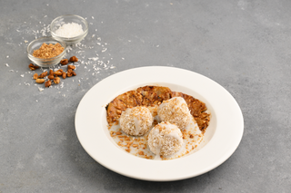 Golden Matoke Coconut Balls