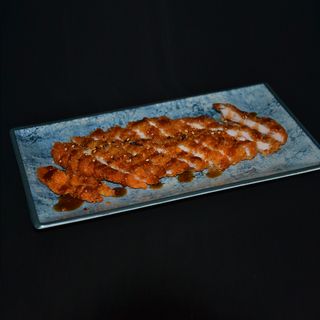 Pollo Frito con Salsa 