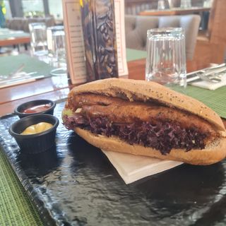 Sandwich Saucisse De Foie
