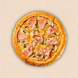 Пицца куриная с грибами 