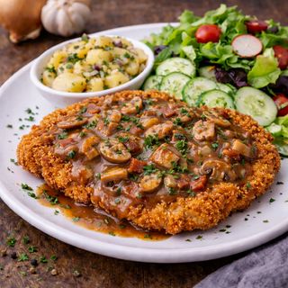 Kotlet schabowy po myśliwsku