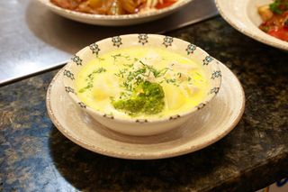 Сырный суп из форели