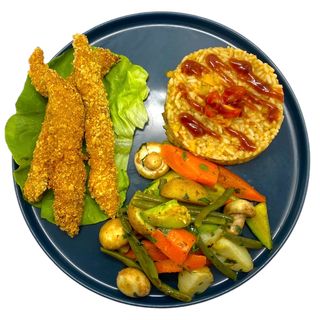 Plat Chicken Tenders Crusty