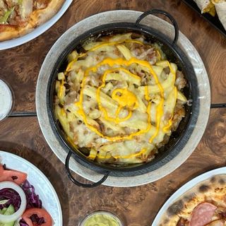 Patatas Gratinadas Crispy Chicken