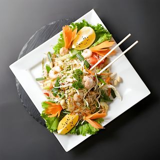 Yam Wun Sen - Glass Noodles With Shrimps