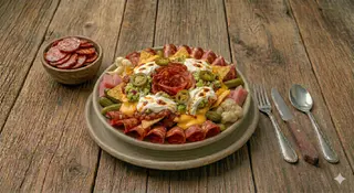 Nachos de chorizo
