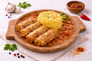 Sarmale de post cu mamaliguta