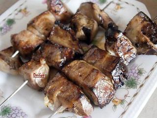 Plat Brochettes de Foie